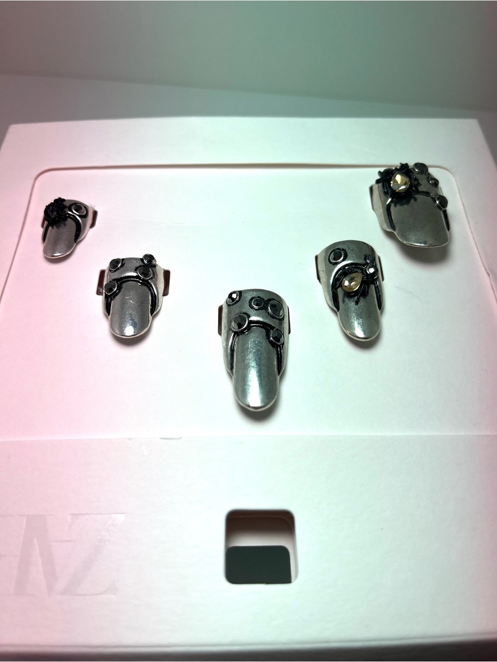 ZARA METALLIC NAILS PACK with SPIDERS NEW COLLECTION FALL WINTER 2025/2026 - Picture 7 of 9